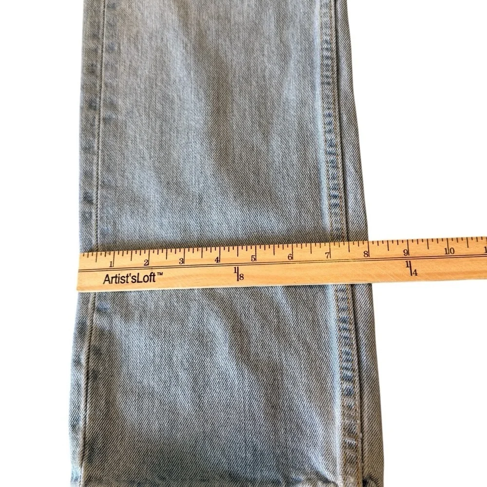Levi's 505 Blue Denim Straight Leg Jeans Regular Fit Men's